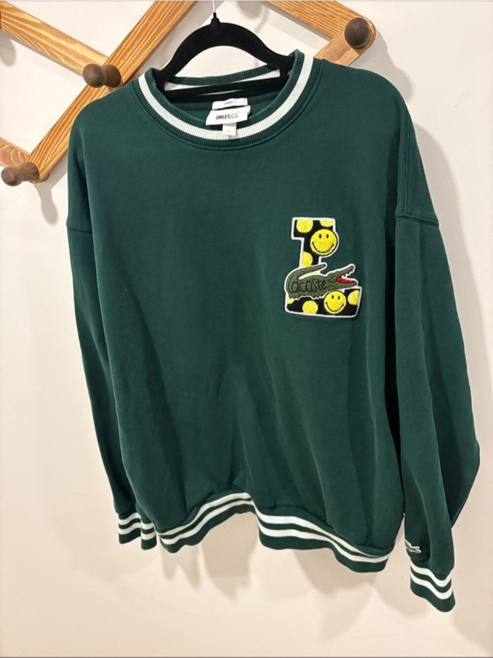 ‼️RARE‼️ Unisex Lacoste & Smiley Collab Sweatshirt